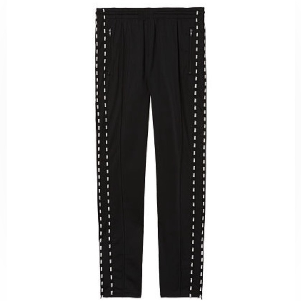 PINK Victoria’s Secret Black Track Pants with PINK Logo on the Side | XS | NIP